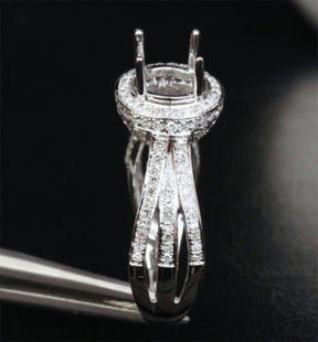 Reserved for adadyan2012 , Custom Semi Mount Ring for Round - Lord of Gem Rings