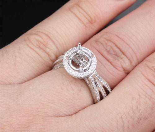Reserved for adadyan2012 , Custom Semi Mount Ring for Round - Lord of Gem Rings