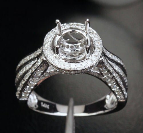 Reserved for adadyan2012 , Custom Semi Mount Ring for Round - Lord of Gem Rings