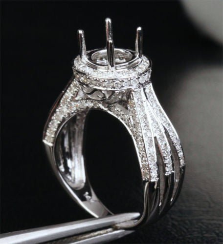 Reserved for adadyan2012 , Custom Semi Mount Ring for Round - Lord of Gem Rings