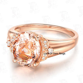 Reserved for alecks_me Custom Made Oval Pink Morganite Ring SKU:ov2.14-5.550.05 - Lord of Gem Rings