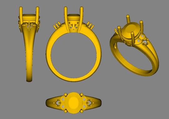 Reserved for alecks_me Custom Made Oval Pink Morganite Ring SKU:ov2.14-5.550.05