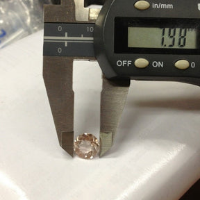 Reserved for Amanda, Round Morganite Engagement Ring Pave Diamond 14K Yellow Gold Side/Under Gallery - Lord of Gem Rings