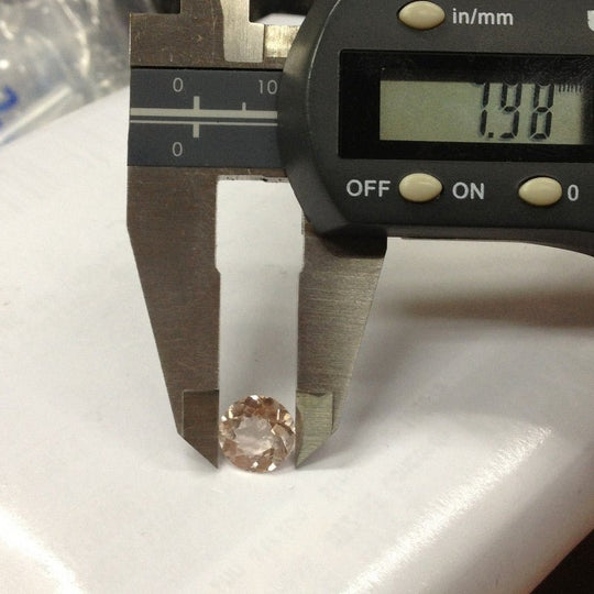 Reserved for Amanda, Round Morganite Engagement Ring Pave Diamond 14K Yellow Gold Side/Under Gallery