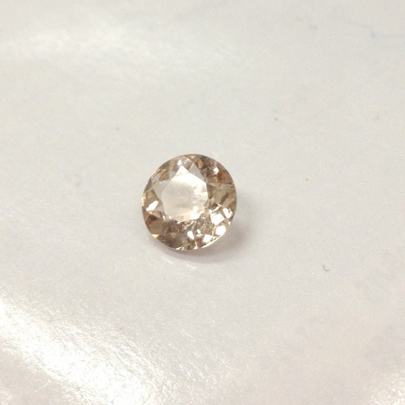 Reserved for Amanda, Round Morganite Engagement Ring Pave Diamond 14K Yellow Gold Side/Under Gallery - Lord of Gem Rings
