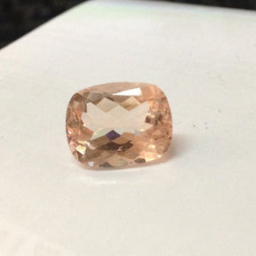 Reserved for amonika01 Cushion Morganite Engagement Ring 14K White Gold - Lord of Gem Rings