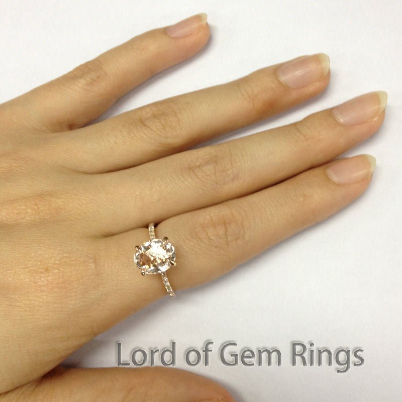 Reserved for Amy Custom Made Oval White Morganite Ring, unheated, SKU:ov25.14 - 1.275.05 - Lord of Gem Rings