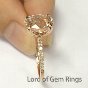 Reserved for Amy Custom Made Oval White Morganite Ring, unheated, SKU:ov25.14 - 1.275.05 - Lord of Gem Rings
