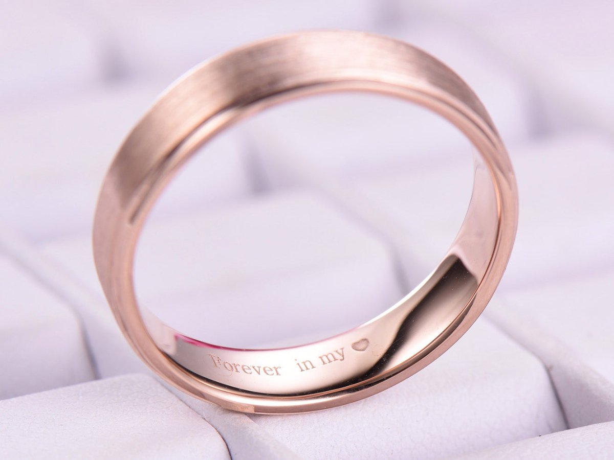 Reserved for Andile 2nd payment, Custom Men's Wedding Ring 14K Rose Gold - Lord of Gem Rings