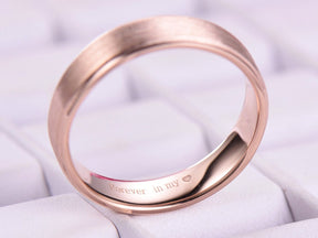 Reserved for Andile 2nd payment, Custom Men's Wedding Ring 14K Rose Gold - Lord of Gem Rings