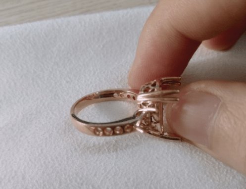 Reserved for Andile Elongated Pear amethyst and White Topaz 3-stone Ring 10x15mm - Lord of Gem Rings