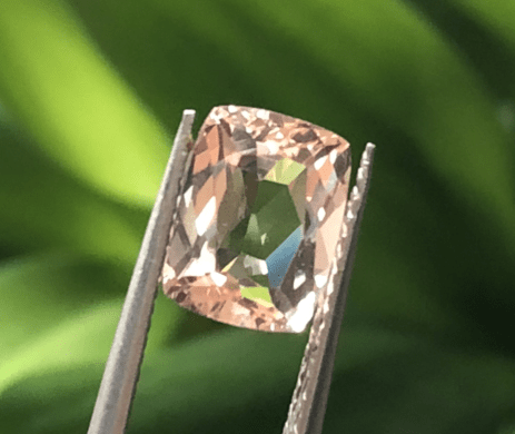 Reserved for Anna Cushion Morganite Ring Diamond 14K Rose Gold 7x9mm