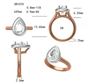 Reserved for Ashley Custom Pave Diamond Chevron Ring Guard 14k White Gold symmetrical - Lord of Gem Rings