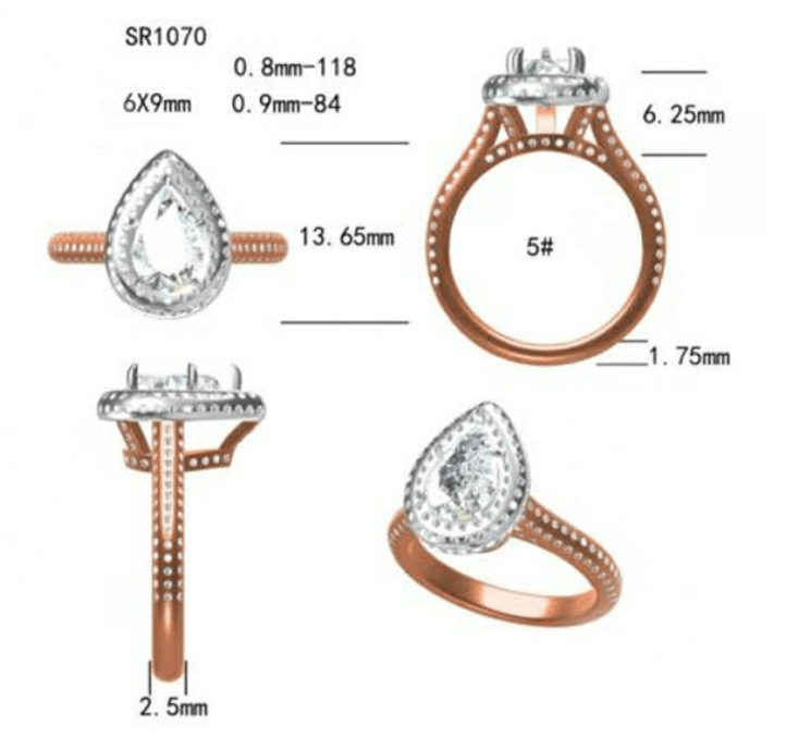 Reserved for Ashley Custom Pave Diamond Chevron Ring Guard 14k White Gold symmetrical - Lord of Gem Rings
