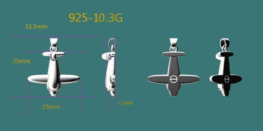 Reserved for Audrey Silver airplane Cremation Ash Urn