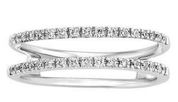 Reserved for Austi Custom Moissanite Ring Wrap for Semi Mount Ring 14K Rose Gold