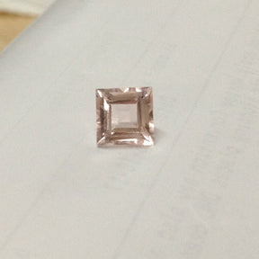 Reserved for bargainhunterhero82 Custom Pink Princess Morganite Engagement Ring Pave Diamond Halo Cathedral - Lord of Gem Rings