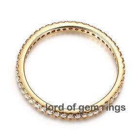 Reserved for bingoxo Pave Full Cut Diamond Eternity Anniversary Ring 14K Gold - Lord of Gem Rings