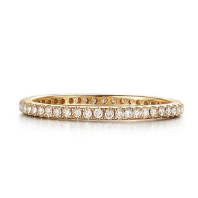 Reserved for bingoxo Pave Full Cut Diamond Eternity Anniversary Ring 14K Gold - Lord of Gem Rings