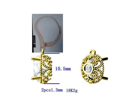 Reserved for Boris Oval Morganite leverback  Earrings Milgrain 14K Rose Gold 8x10mm