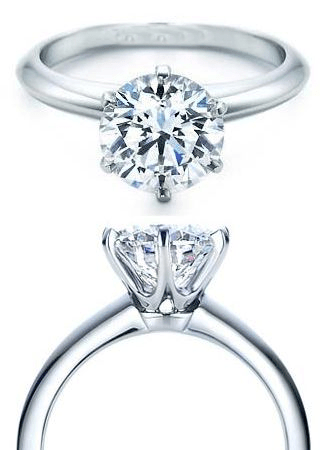 Reserved for Carl 18K White gold Semi Mount Ring for 12mm round - Lord of Gem Rings