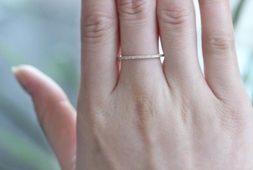 Reserved for carolyn Pave VS Diamond Wedding Ring 10K White Gold - Lord of Gem Rings