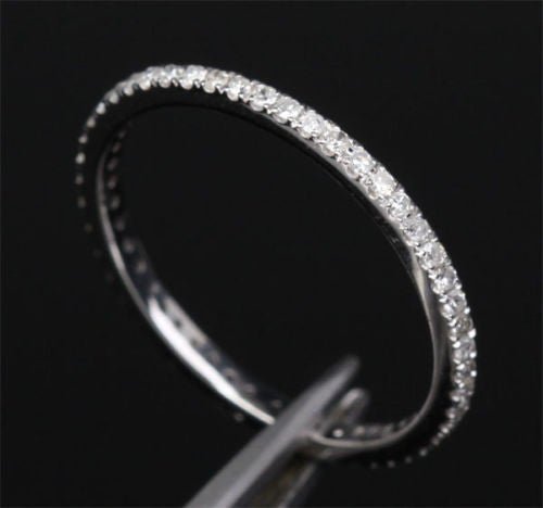 Reserved for carolyn Pave VS Diamond Wedding Ring 10K White Gold