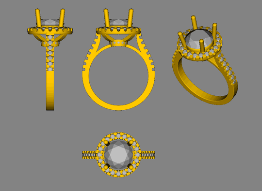 Reserved for cblaauboer Round Morganite Engagement Ring Pave Diamond 14K White Gold