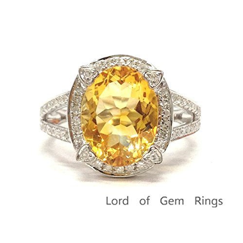 Reserved for Chad Diamond Semi Mount RIng Split Shank 18K White Gold Oval