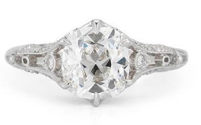 Reserved for Charmaine Custom Diamond Engagement Semi Mount ring 14K White Gold - Lord of Gem Rings