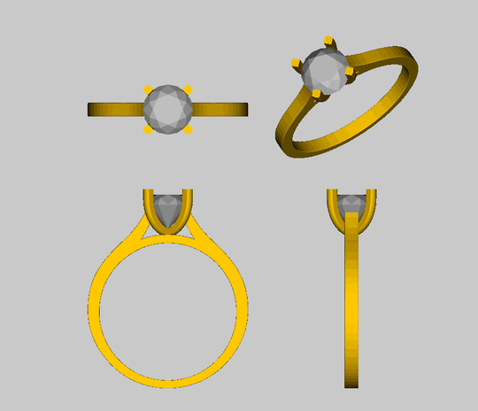 Reserved for Chris Forever Brilliant Round Moissanite Engagement cathedral Ring 14K Rose Gold