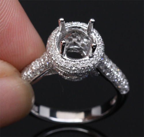 Reserved for cmwsmw, Custom made Semi Mount for 0.7ct Round Diamond - Lord of Gem Rings