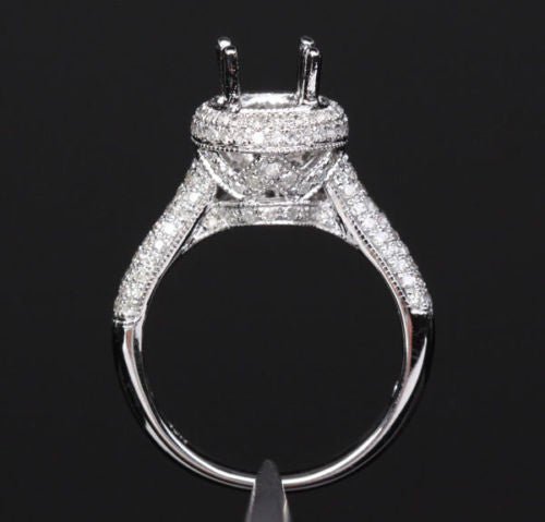 Reserved for cmwsmw, Custom made Semi Mount for 0.7ct Round Diamond - Lord of Gem Rings