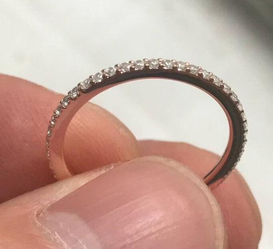 Reserved for Cynthia Diamond Semi Mount Ring Diamond Uner Halo 14K White Gold