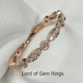 Reserved for Dasaye Pave Diamond Wedding Band half Eternity Ring 14K White Gold - Lord of Gem Rings