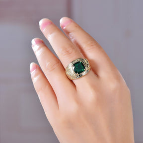 Reserved for David - Custom Dragon & Lion Crest Ring Gold - Lord of Gem Rings