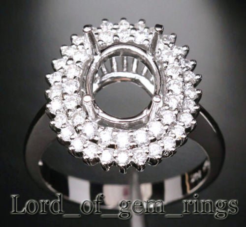 Reserved for donid46, Custom Semi Mount Ring for Oval - Lord of Gem Rings