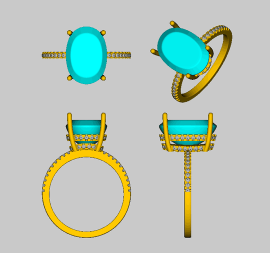 Reserved for  dudeitsmary, Custom Elongated oval  Morganite Ring, 14K Rose gold