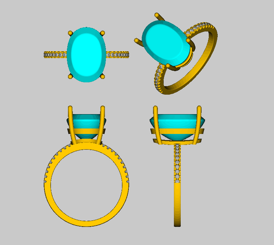 Reserved for  dudeitsmary, extra cost, Custom Elongated oval  Morganite Ring, 14K Rose gold