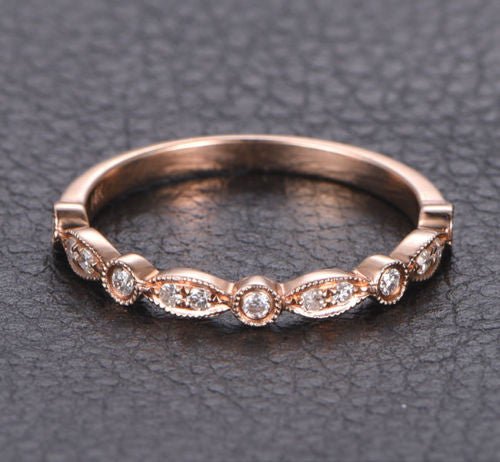 Reserved for elewyckyj Pave Diamond Wedding Ring 10K Yellow Gold - Lord of Gem Rings