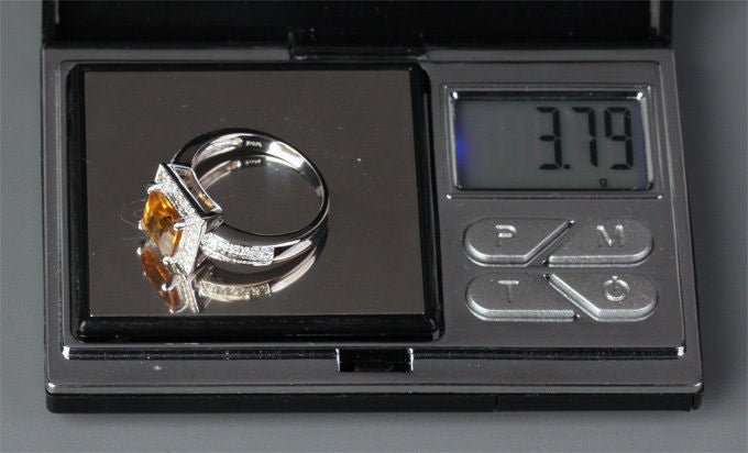 Reserved for Emma Custom matching band for Citrine Engagement Ring - Lord of Gem Rings