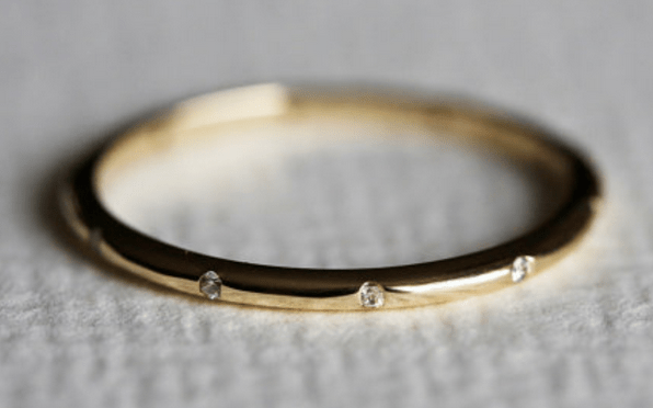 Reserved for fry Moissanite Wedding Band Eternity Ring 14K White Gold - Lord of Gem Rings