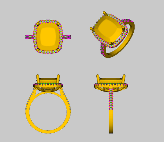 Reserved for Ho Cushion Morganite Engagement 14K Rose Gold,10x12mm