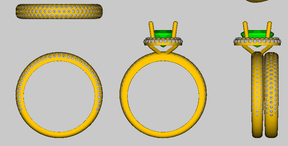 Reserved for Ian, 2nd payment, Custom Matching Band for Oval Moissanite Engagement Ring - Lord of Gem Rings
