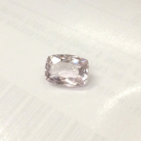 Reserved for iceandrea888 Cushion Morganite Engagement Ring 14K White Gold - Lord of Gem Rings