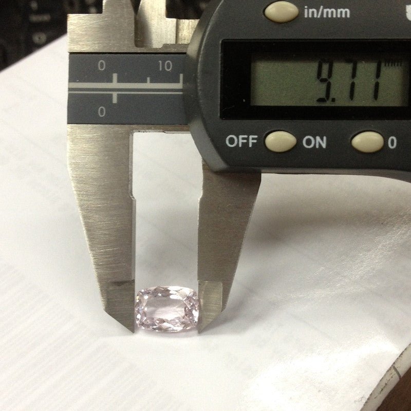 Reserved for iceandrea888 Cushion Morganite Engagement Ring 14K White Gold - Lord of Gem Rings