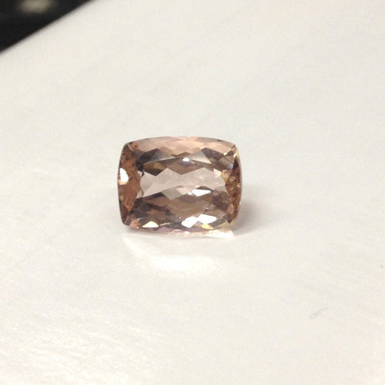 Reserved for Jenn, Cushion Pink Morganite 3-ring Bridal Sets  Pave Diamond Wedding 14K Rose Gold Art Deco