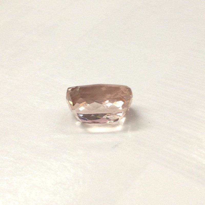 Reserved for Jenn, Cushion Pink Morganite 3-ring Bridal Sets Pave Diamond Wedding 14K Rose Gold Art Deco - Lord of Gem Rings
