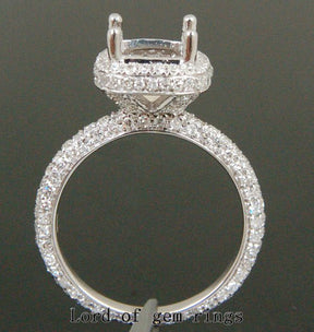 Reserved for Jody, Custom Diamond Semi Mount Ring for 10.3mm Round - Lord of Gem Rings