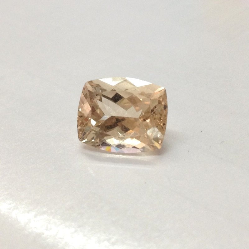 Reserved for John champagne Cushion Morganite stone 10x12mm - Lord of Gem Rings